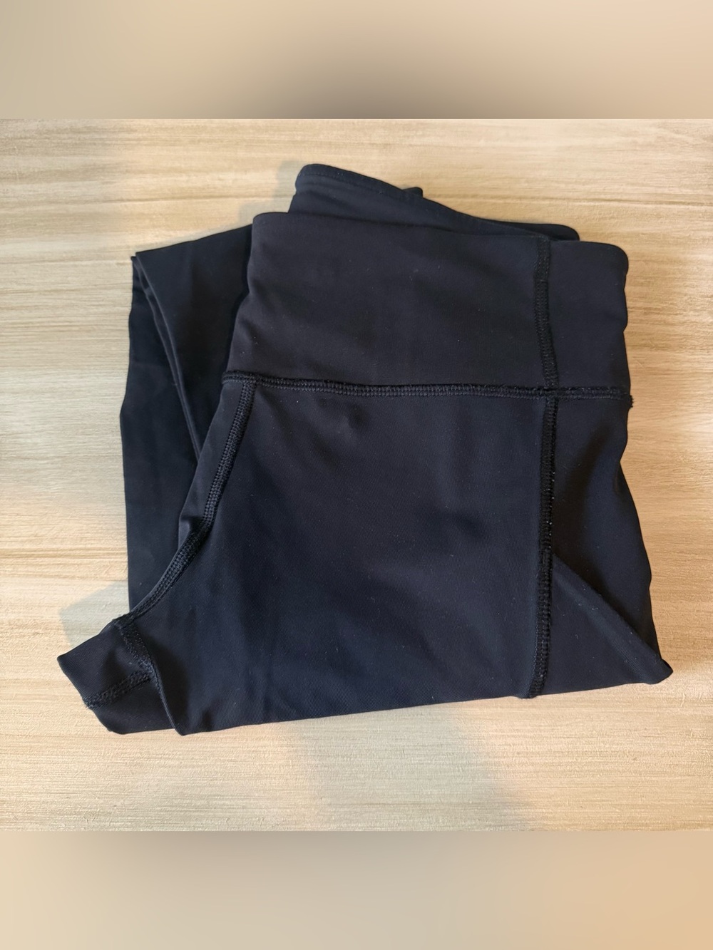 Lululemon Black Mesh Panel Leggings — Size 6